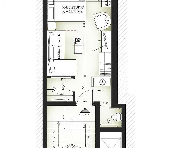 Pol's Studio, Mediterranean Apartament